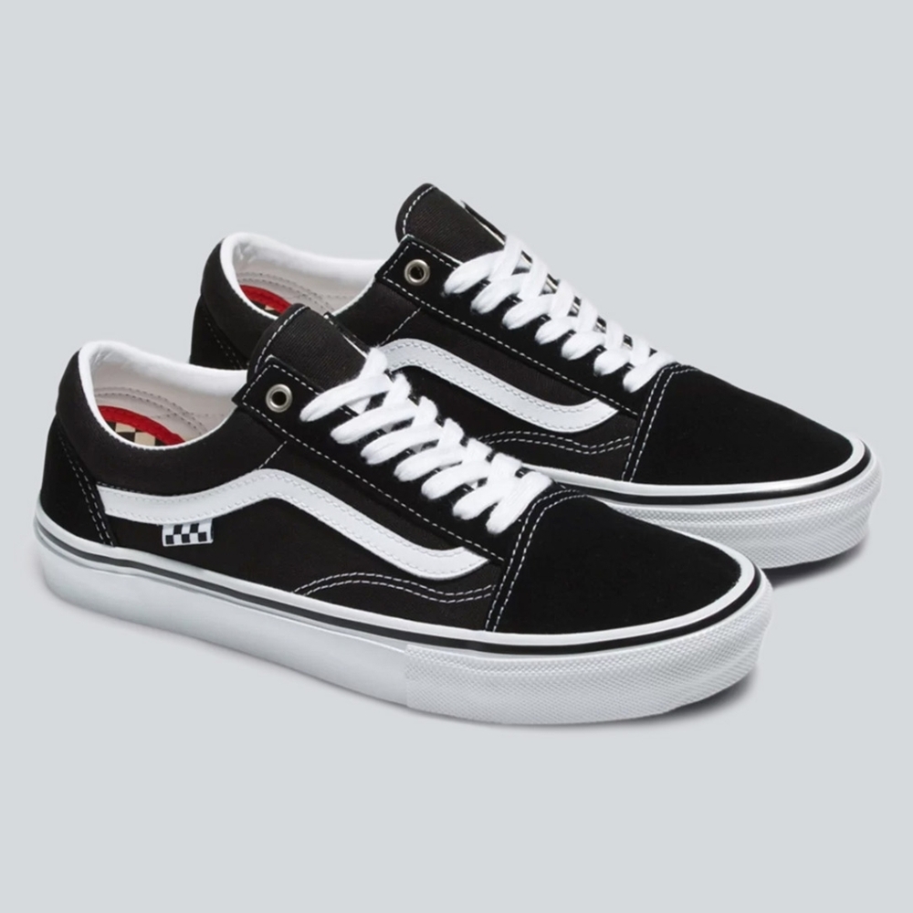 Vans Old Skool Black and White Skate Shoes